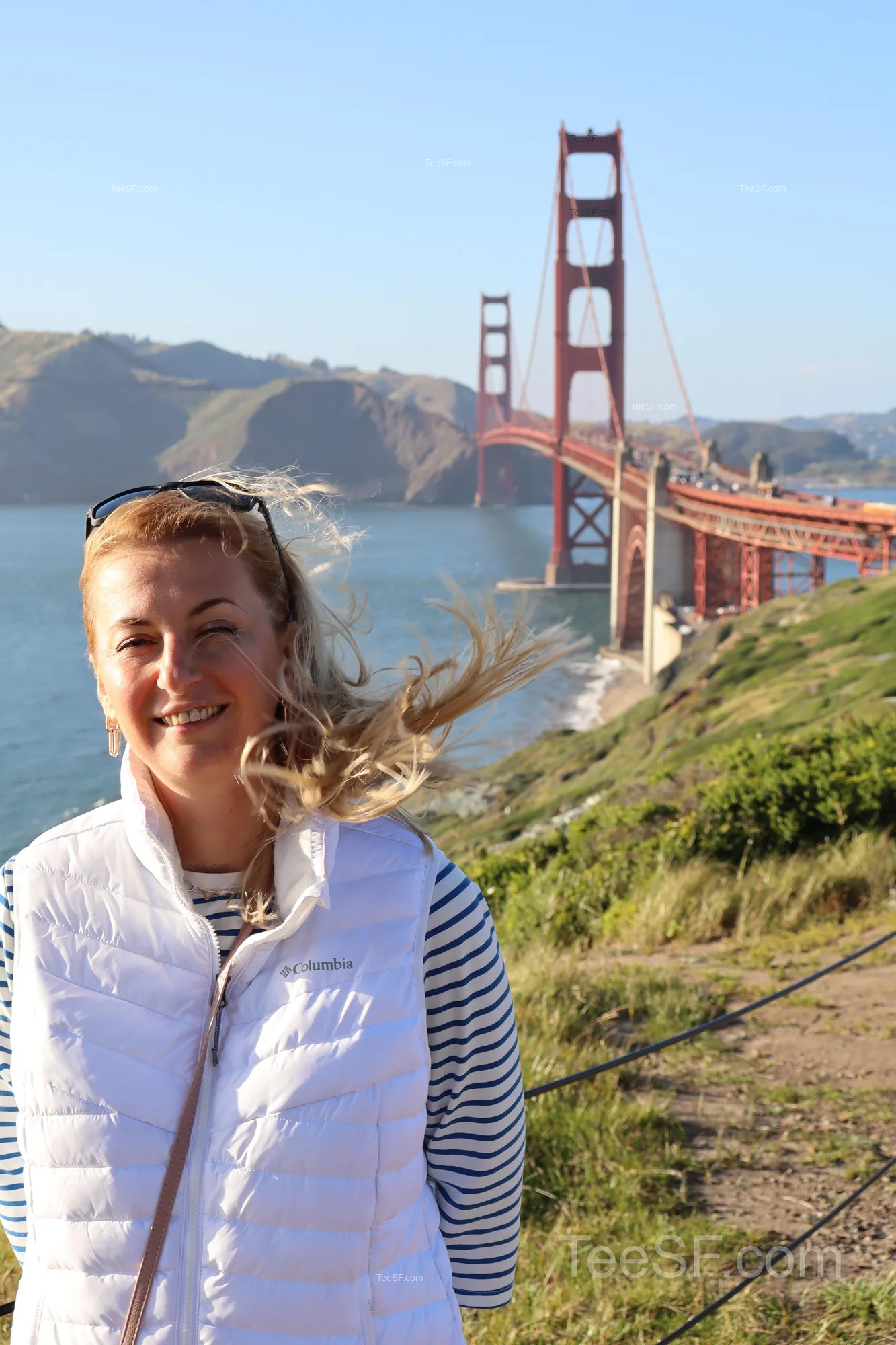 golden Gate Bridge Overlook Portrait during a Stripe Sessions 2026 visit in San Francisco.